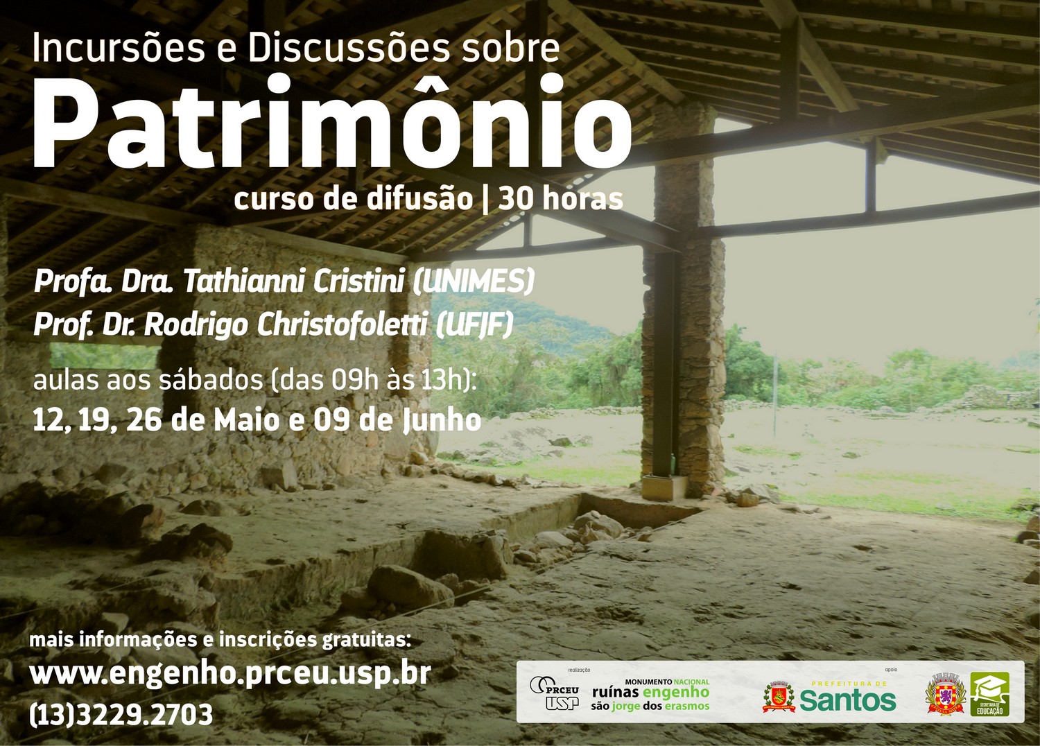 Curso discute preservação do patrimônio histórico, cultural e ambiental