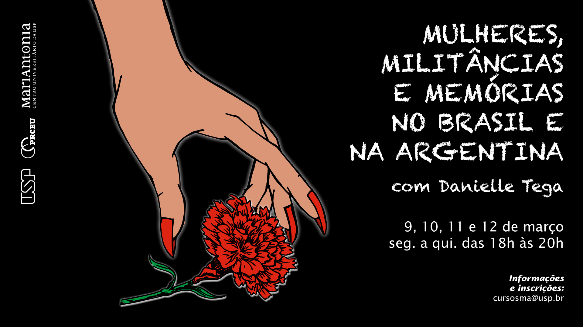 Curso analisa testemunhos de mulheres militantes do Brasil e da Argentina
