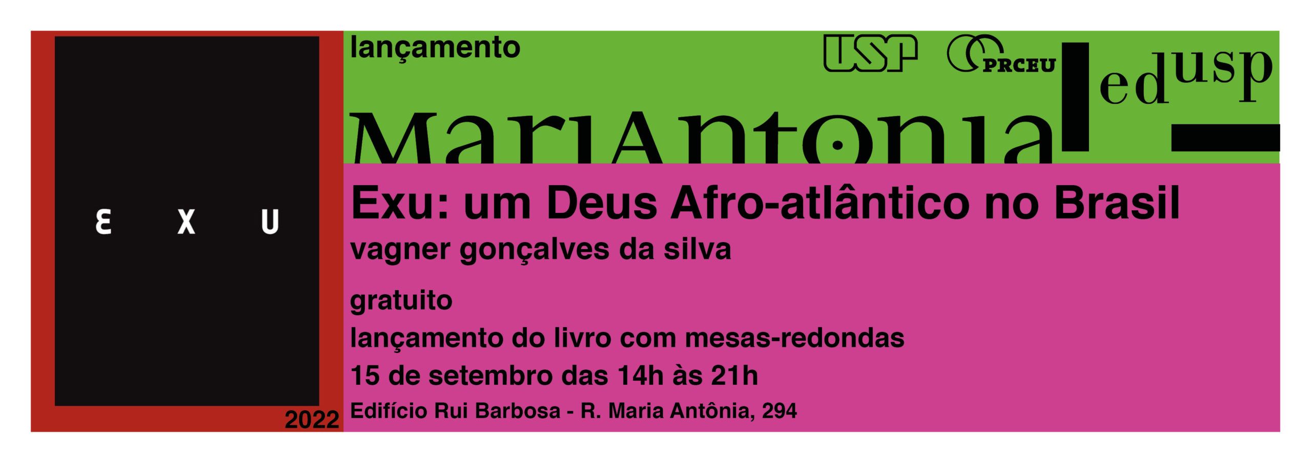 Lançamento do livro “Exu: um deus afro-atlântico no Brasil”