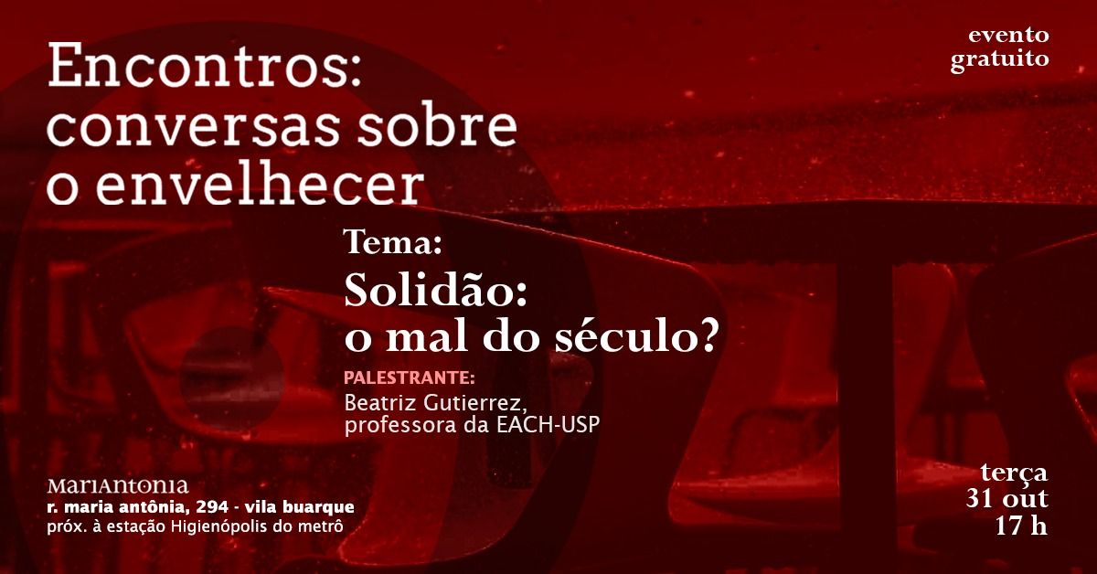 (Português) Conversas sobre o envelhecer aborda a solidão