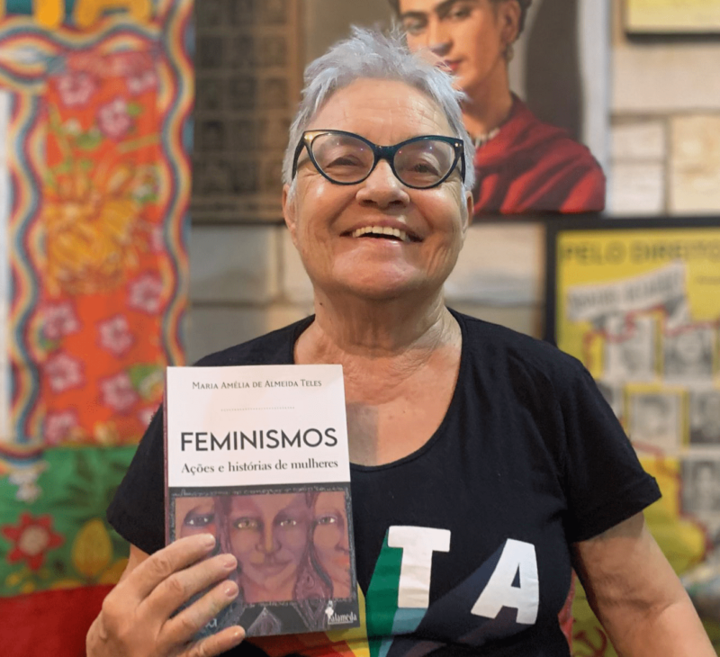 Encontro com Amelinha Teles sobre a história do feminismo