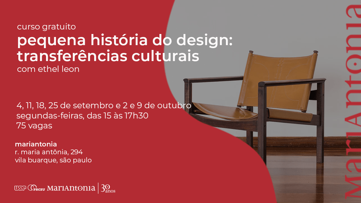 Curso se centra en las relaciones entre el diseño brasileño e internacional